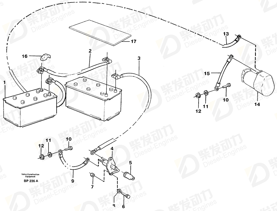 VOLVO Rubber cloth 11119784 Drawing