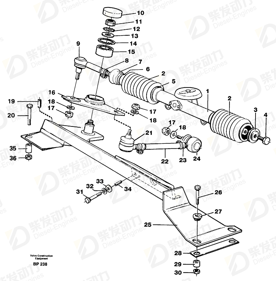VOLVO Ball joint 11991521 Drawing