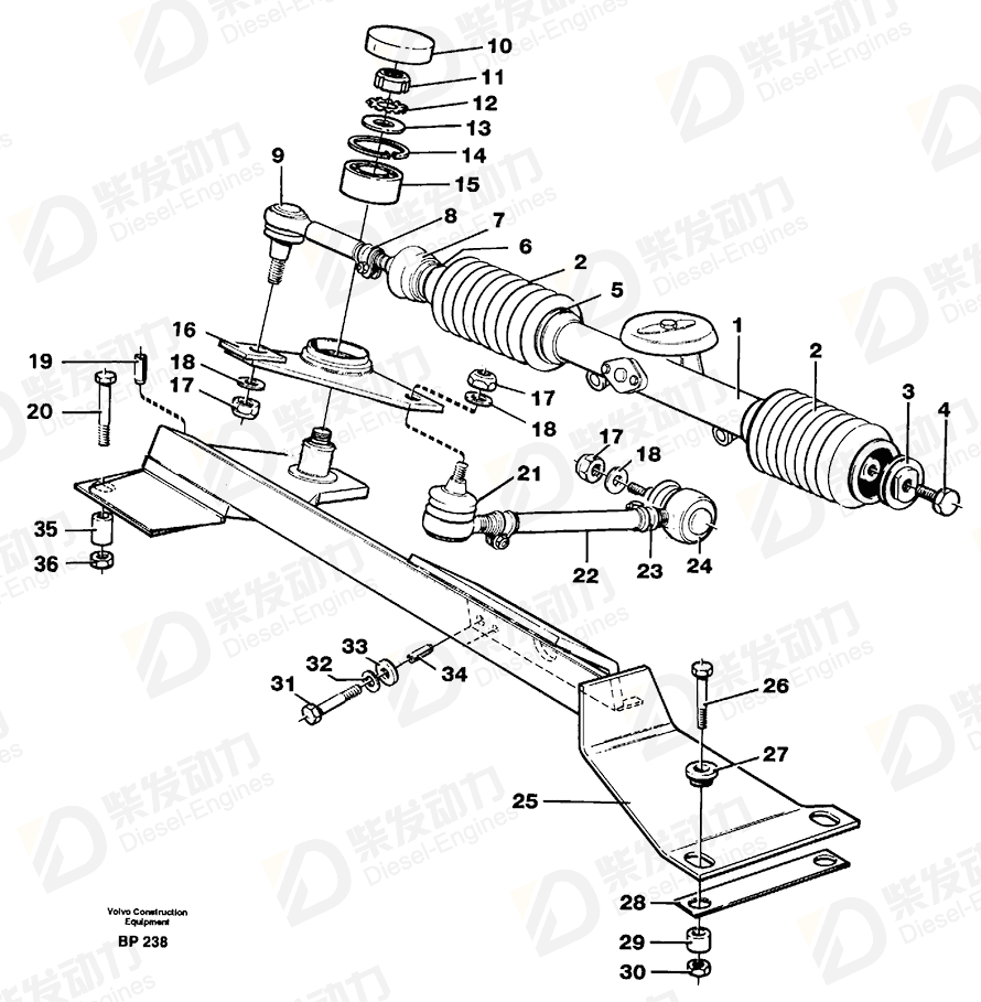 VOLVO Ball joint 11991521 Drawing VOLVO Ball joint 11991521 Drawing