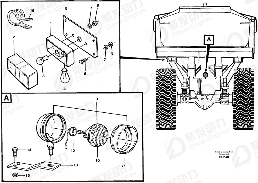 VOLVO Bulb 13970742 Drawing