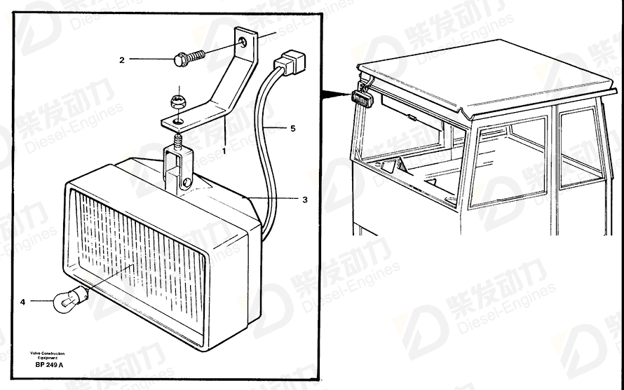 VOLVO Cable harness 11063233 Drawing