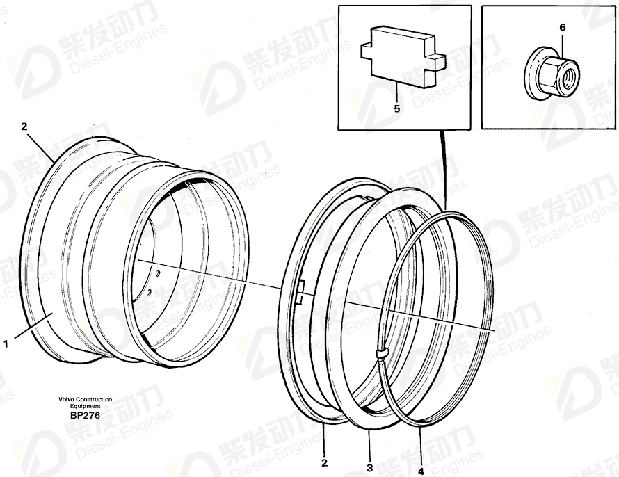 VOLVO Wheel 11060799 Drawing