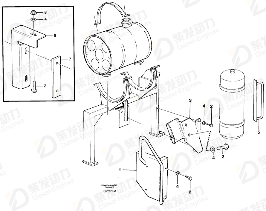 VOLVO Thread plate 11116868 Drawing