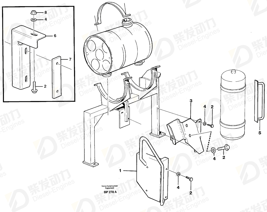 VOLVO Bracket 11117276 Drawing