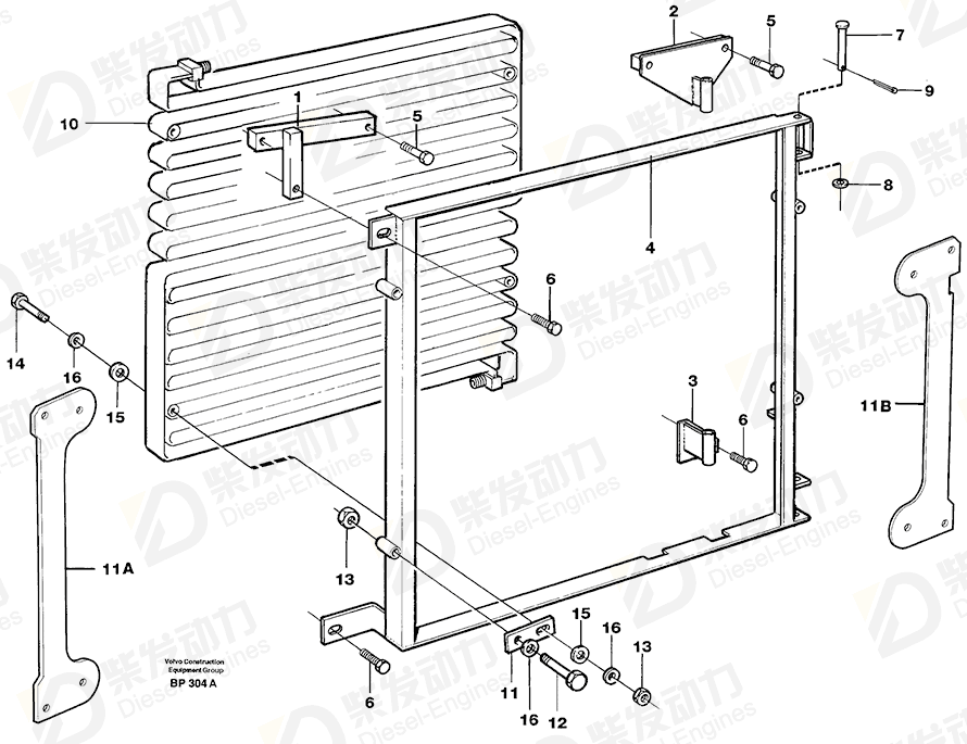 VOLVO Plate 11114193 Drawing