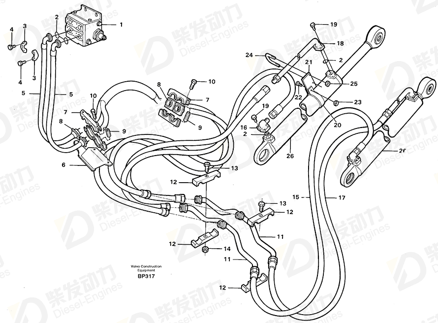 VOLVO Clamp 191467 Drawing