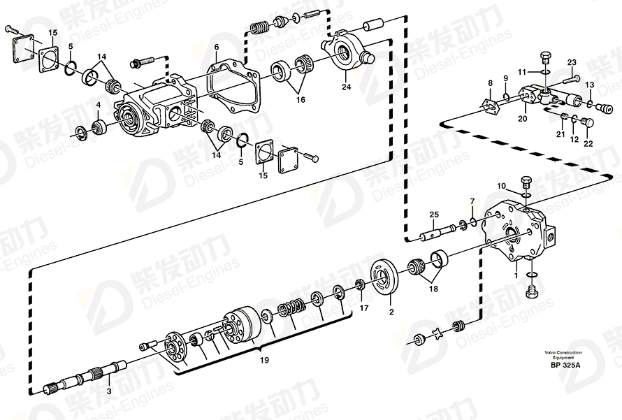 VOLVO Roller kit 11710583 Drawing