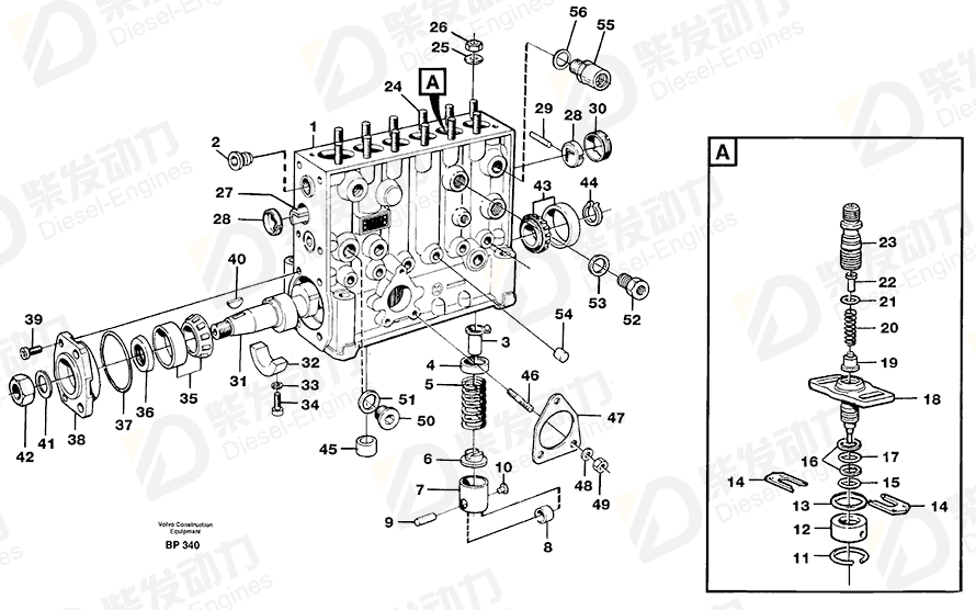 VOLVO Roller bearing 1699467 Drawing VOLVO Roller bearing 1699467 Drawing