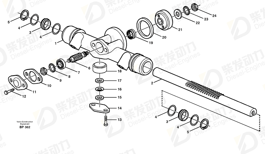 VOLVO Round nut 969067 Drawing