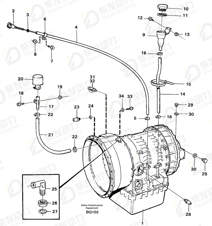 VOLVO Transmission 11038035 Drawing
