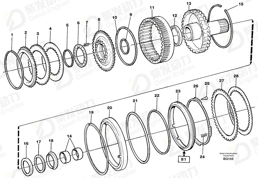 VOLVO Piston 11418963 Drawing