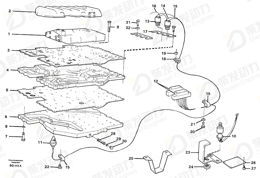 VOLVO Pressure monitor 11039242 Drawing