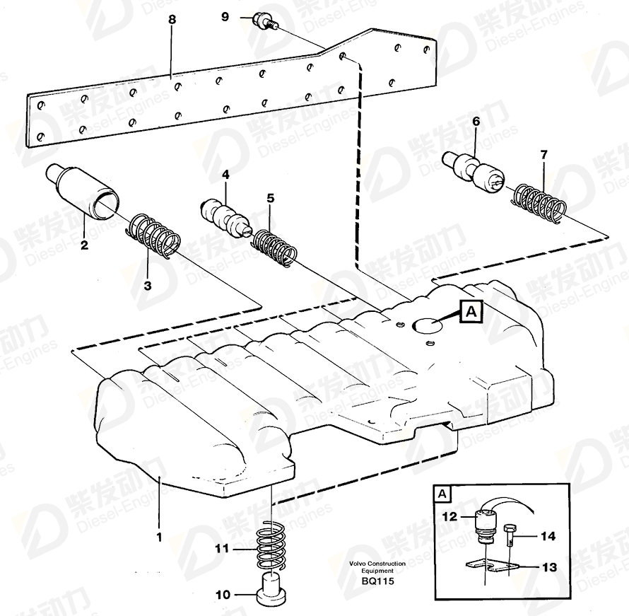 VOLVO Solenoid valve 11038018 Drawing