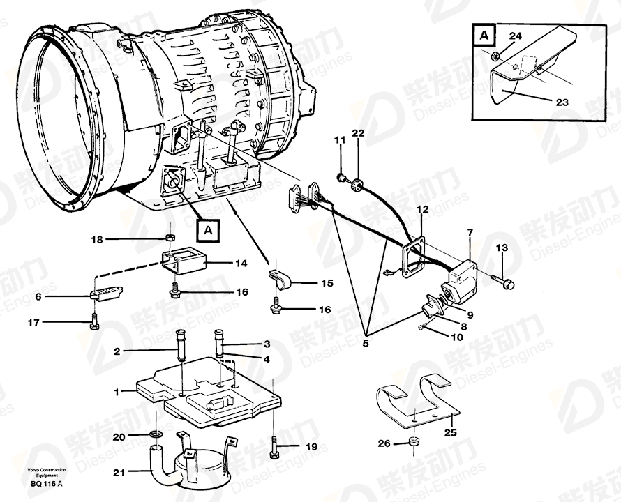 VOLVO Housing 1650718 Drawing