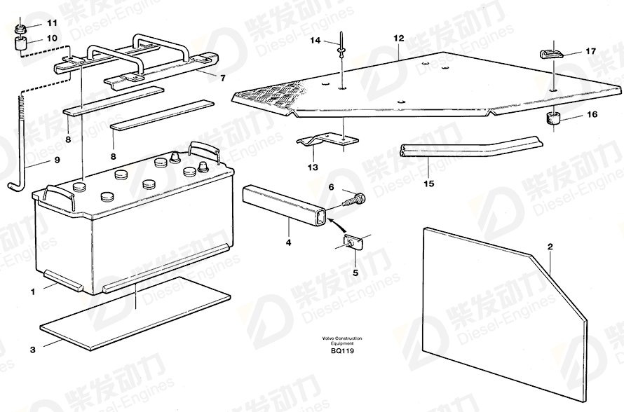 VOLVO Hook 11057082 Drawing