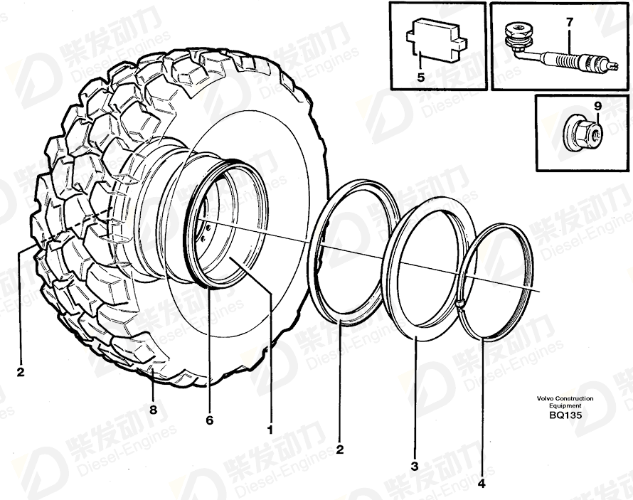 VOLVO Wheel 4781741 Drawing
