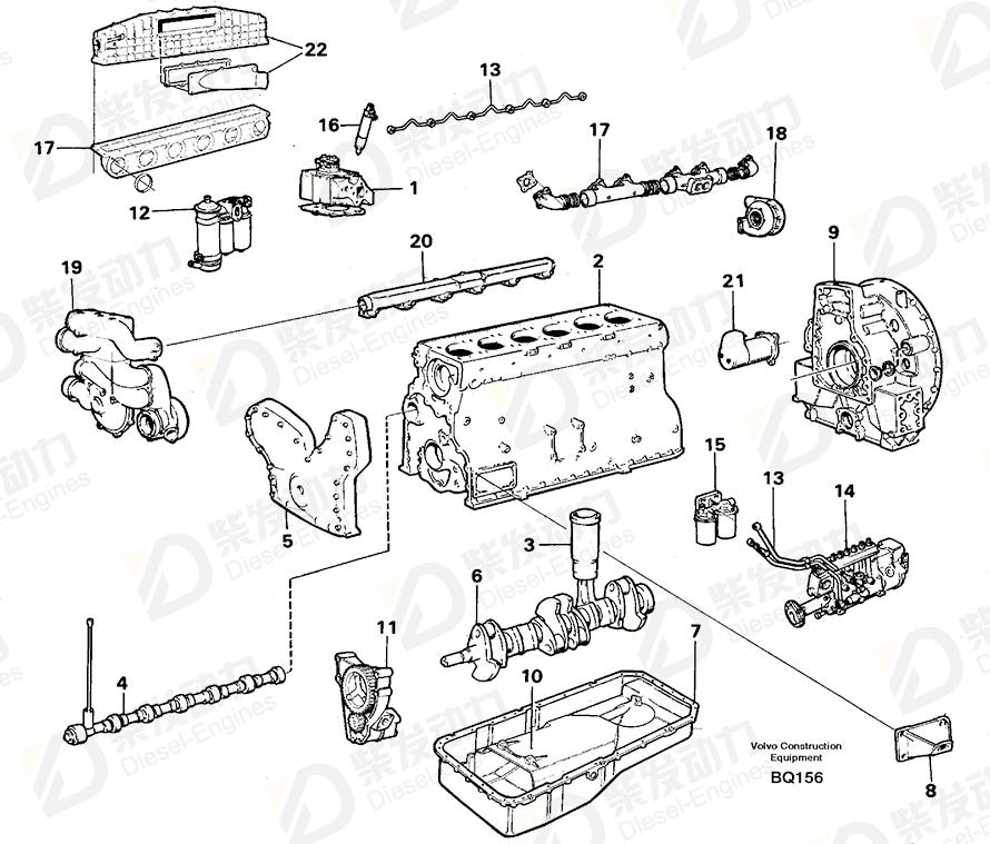 VOLVO Engine 15004353 Drawing