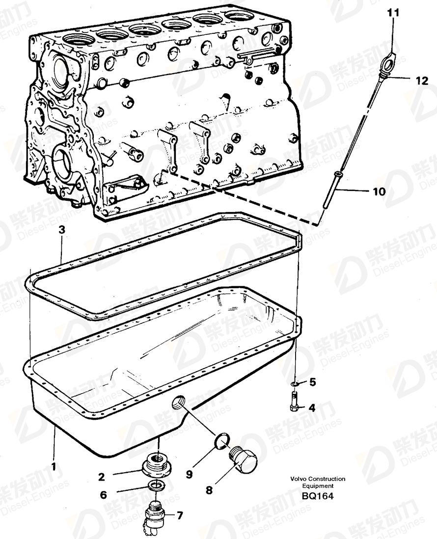 VOLVO Dipstick 11031546 Drawing