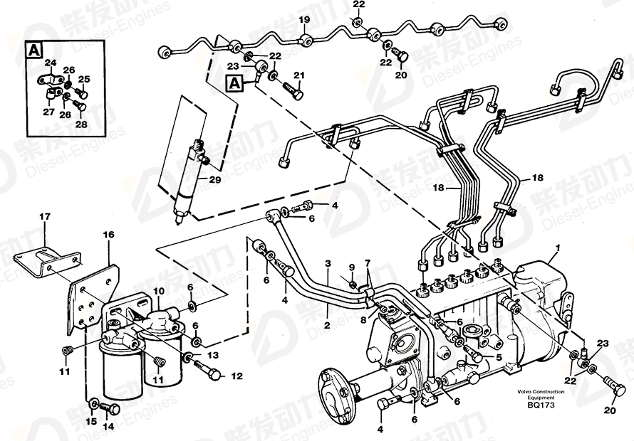 VOLVO Bracket 465584 Drawing