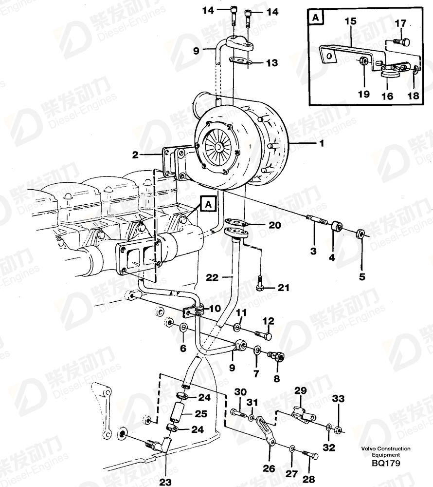 VOLVO Return pipe 4778449 Drawing VOLVO Return pipe 4778449 Drawing