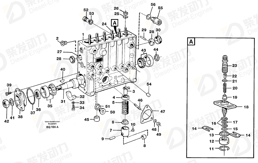 VOLVO Injection Pump 11999866 Drawing