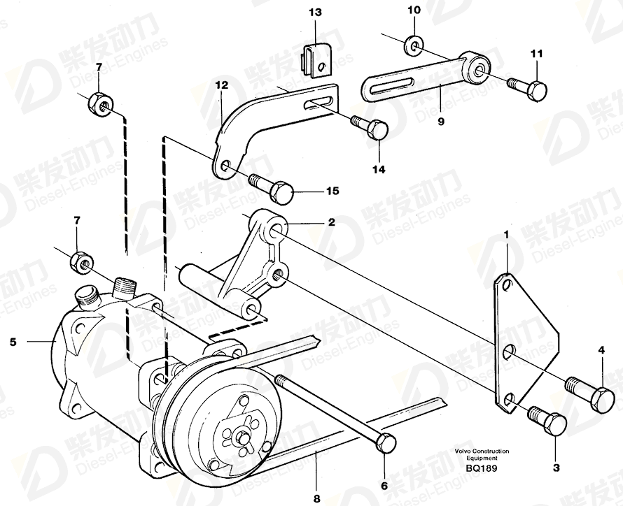VOLVO Lock brace 471369 Drawing VOLVO Lock brace 471369 Drawing