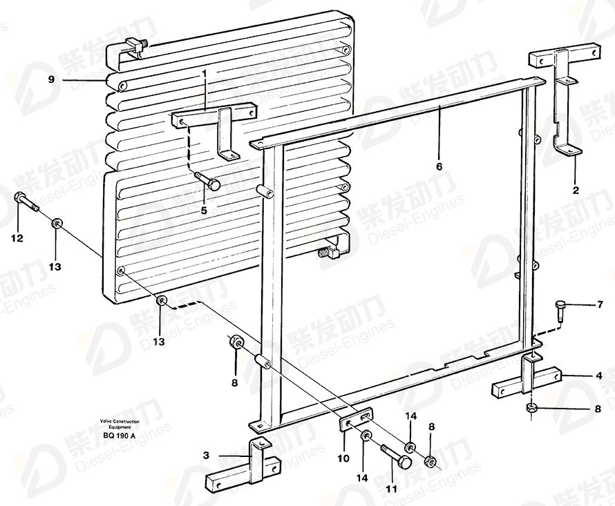 VOLVO Bracket 11051021 Drawing