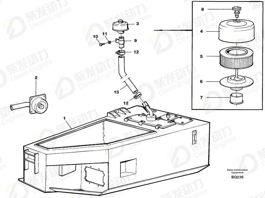 VOLVO Retainer 4943641 Drawing