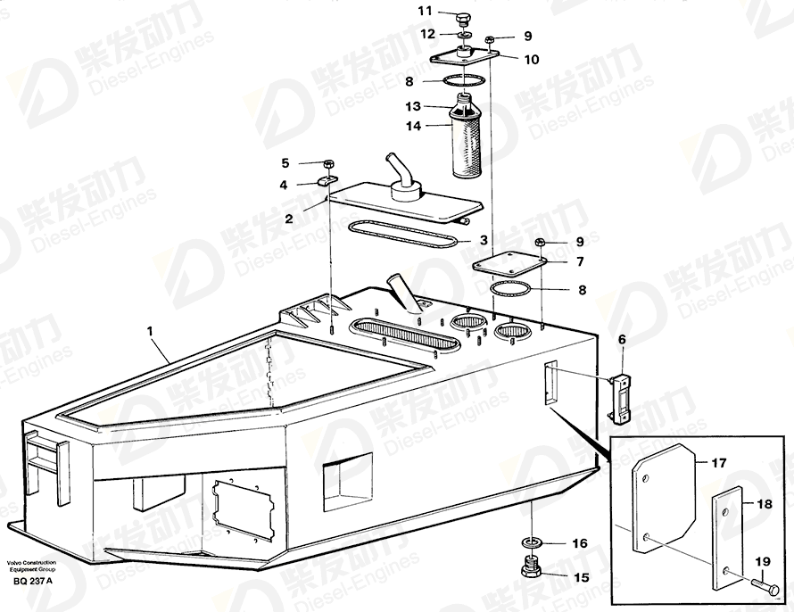 VOLVO Cover 4943644 Drawing