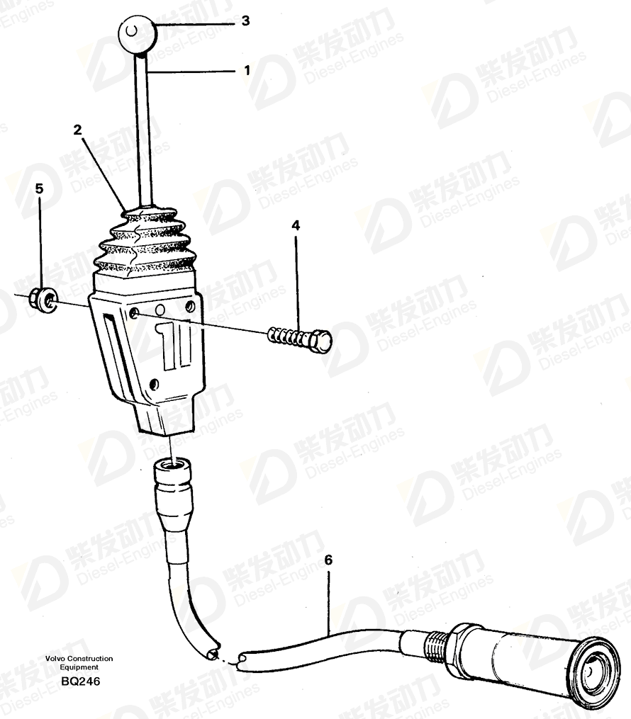 VOLVO Cable 11058197 Drawing