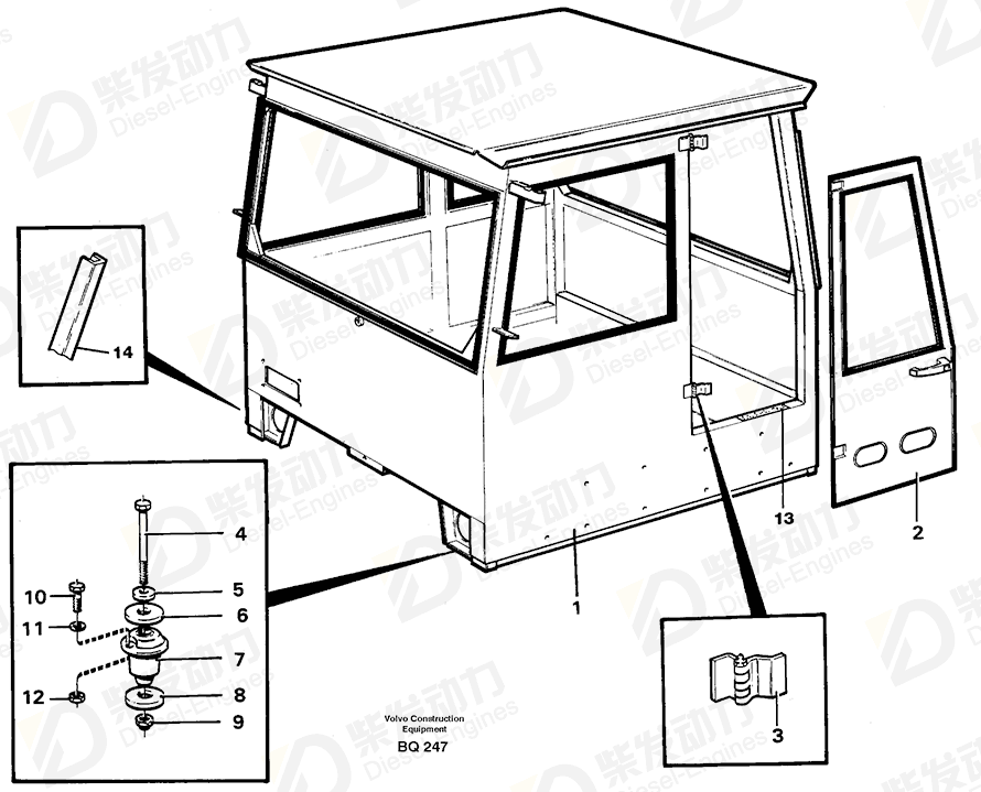 VOLVO Cab 37134 Drawing