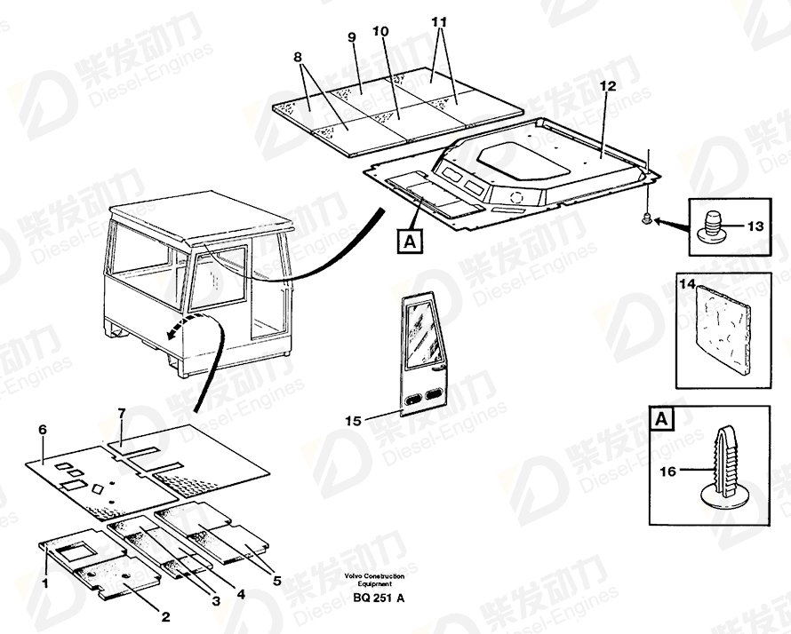 VOLVO Insulation 11058529 Drawing VOLVO Insulation 11058529 Drawing