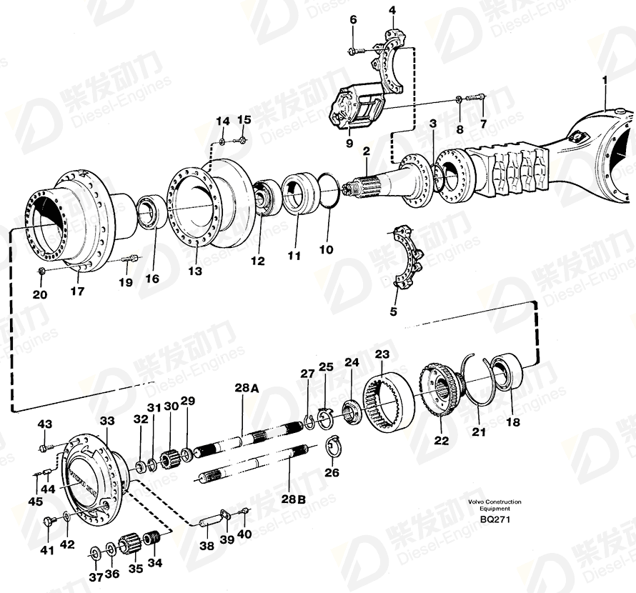 VOLVO Spacer ring 11102644 Drawing VOLVO Spacer ring 11102644 Drawing