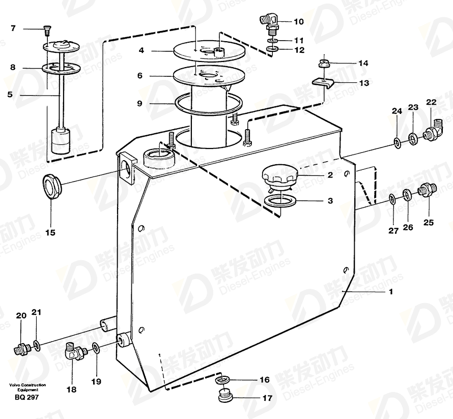 VOLVO Oil tank 11063116 Drawing