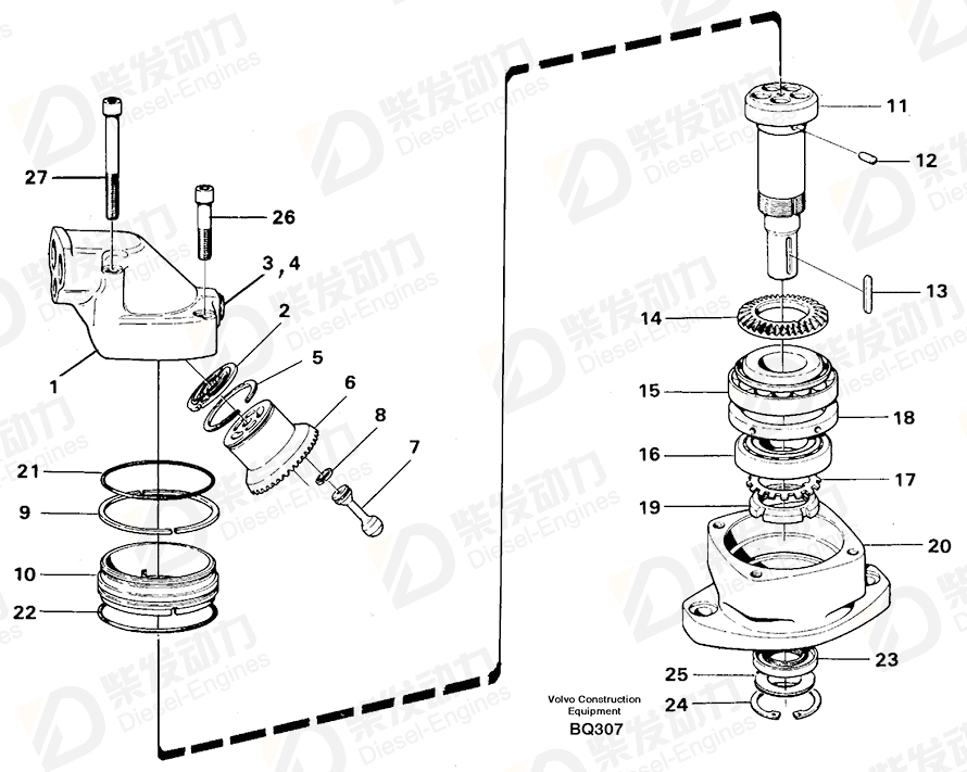 VOLVO Flat key 909867 Drawing