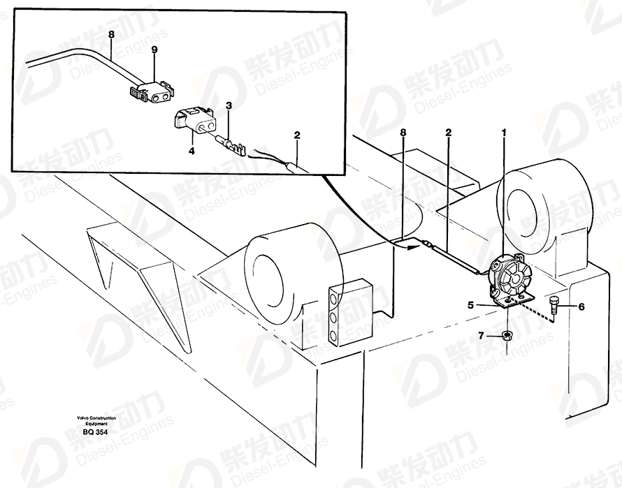 VOLVO Cable harness 11060660 Drawing