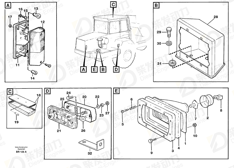 VOLVO Housing 1578059 Drawing