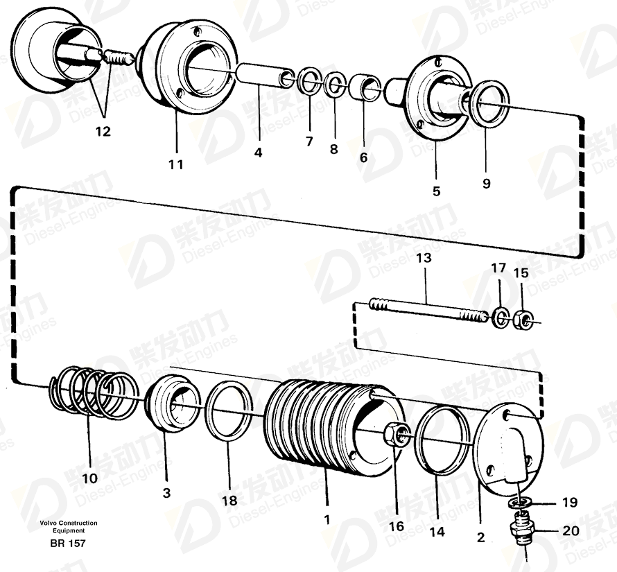 VOLVO Shutter housing cover 467880 Drawing VOLVO Shutter housing cover 467880 Drawing