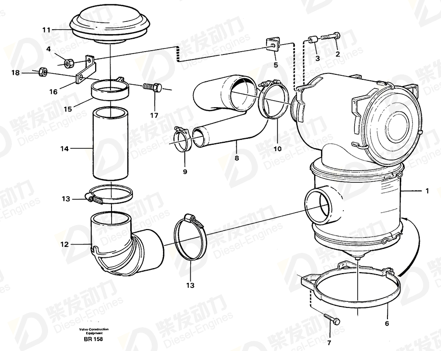 VOLVO Tensioning band 4881176 Drawing VOLVO Tensioning band 4881176 Drawing