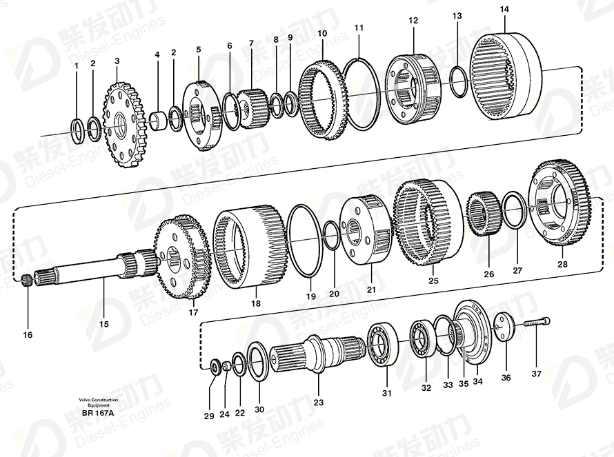 VOLVO Thrust washer 15112701 Drawing VOLVO Thrust washer 15112701 Drawing