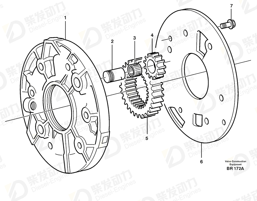 VOLVO Gear 11038301 Drawing
