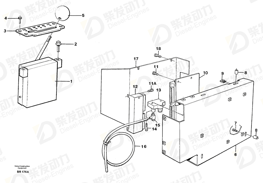 VOLVO Electronic unit 11042225 Drawing