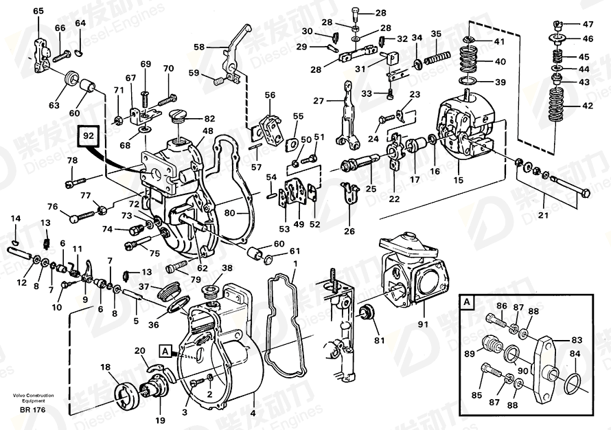 VOLVO Lever 11701079 Drawing