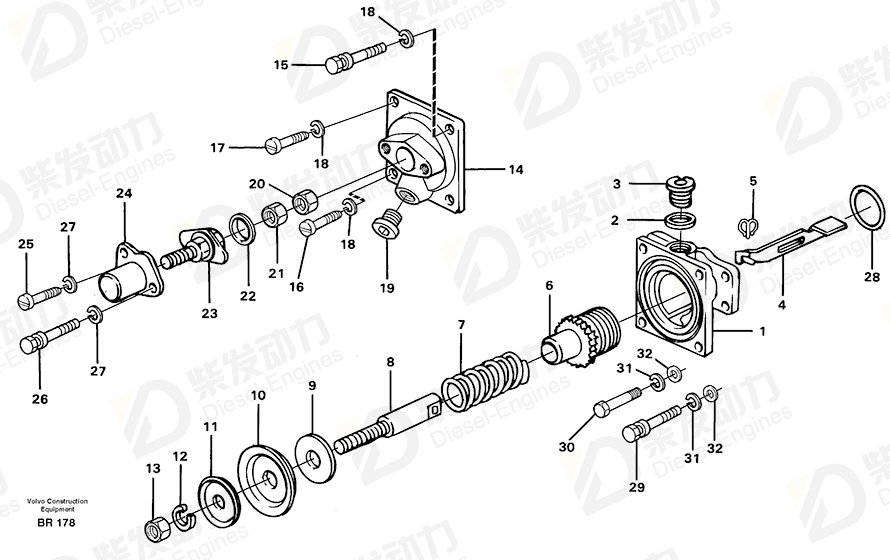 VOLVO Screw 11701084 Drawing