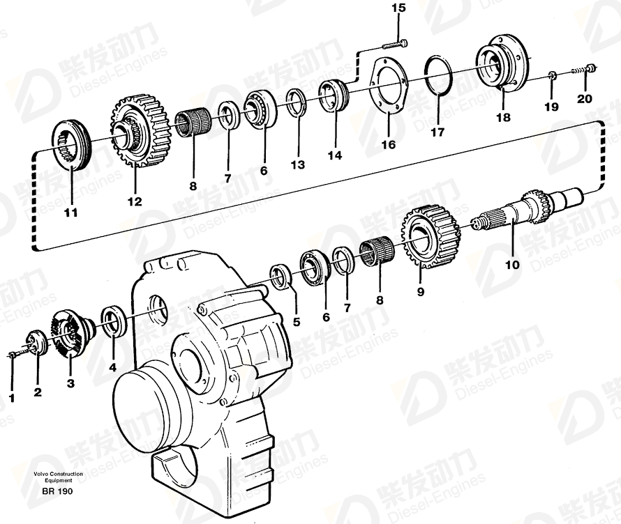 VOLVO Bearing 11036902 Drawing