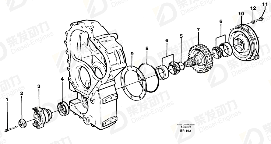 VOLVO Gear 11036797 Drawing