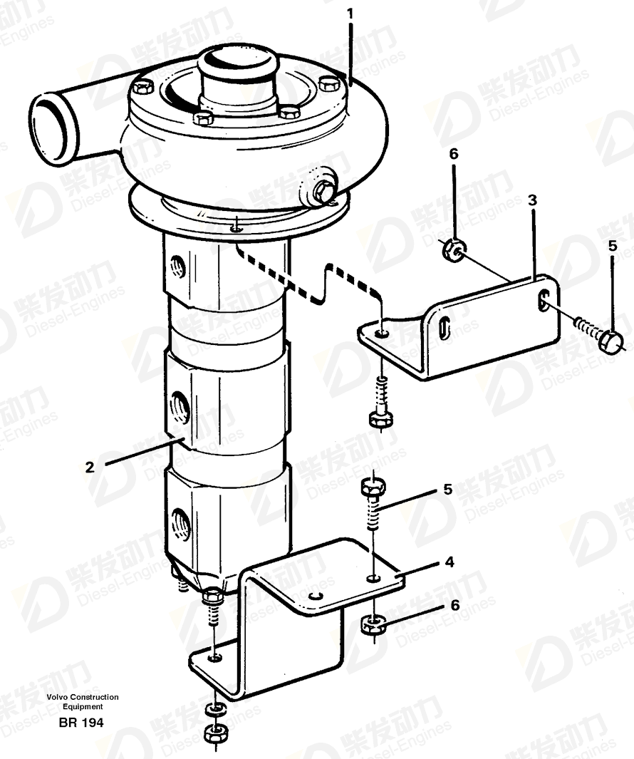 VOLVO Bracket 11115852 Drawing