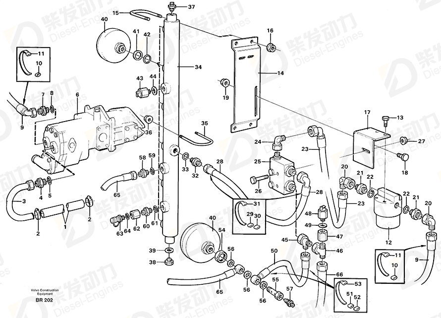 VOLVO Nipple 11062156 Drawing