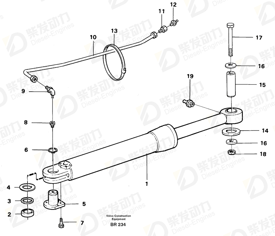 VOLVO Washer 11049402 Drawing