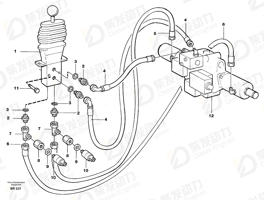 VOLVO Pressure monitor 11063157 Drawing